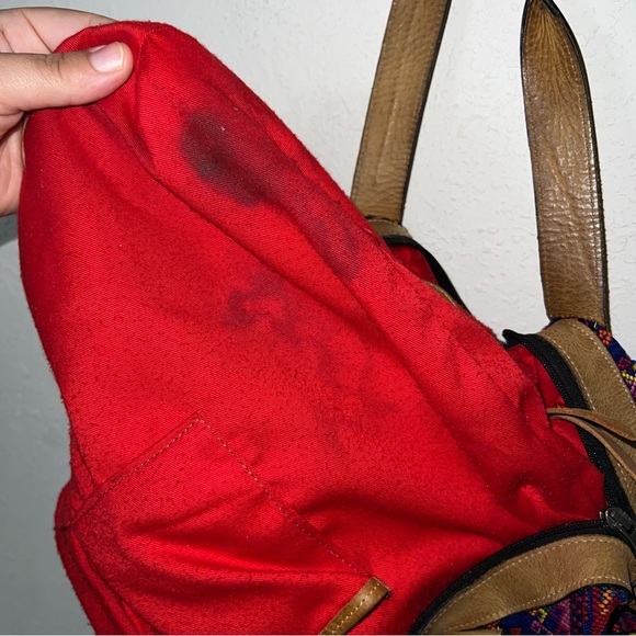 Mermaids and Dragons Hummingbirds Large Convertible Huipil Daybag Backpack - Picture 8 of 16